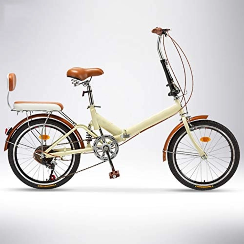 Plegables : 20 Pulgadas Bicicleta Plegable For Mujer, De Aleación De Diseño Ultra Ligero Adultos De Bicicleta Portátil, A 6 Cuadras De Velocidad Variable, Asientos De Bicicleta For La Altura De La Ajustable