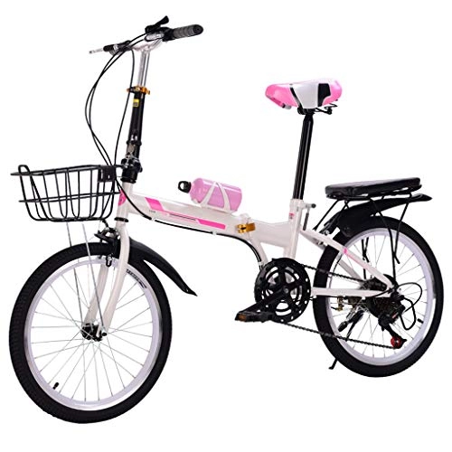 Plegables : 20 Pulgadas De Bicicletas, Bicicleta Montaña Plegable Bicicleta, Que Absorbe Los Golpes Y De Velocidad Variable Bicicletas For Las Mujeres, Antideslizantes Neumáticos De Bicicletas De Los Niños