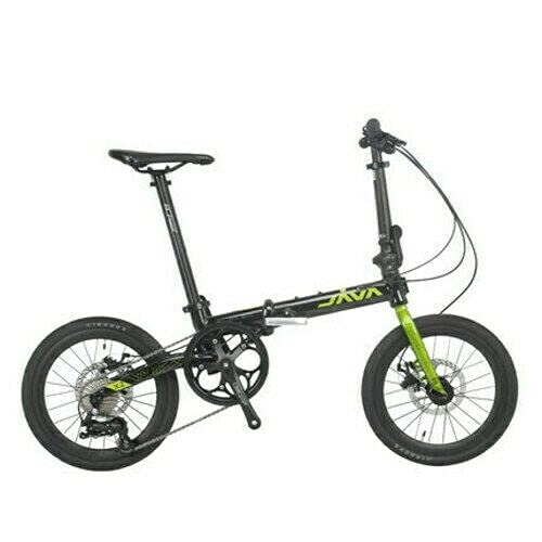 Plegables : 360Home Bicicleta plegable de 16 pulgadas, 9 velocidades, freno de disco