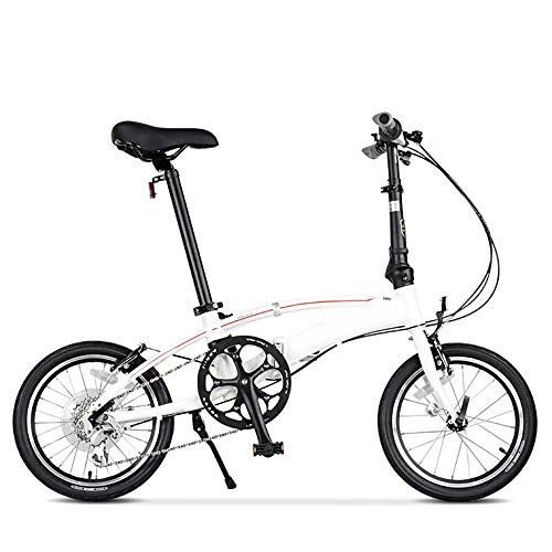 Plegables : AI CHEN Bicicleta Plegable Cambio de aleacin de Aluminio Bicicleta Plegable Hombres y Mujeres Bicicleta de Ocio 16 Pulgadas