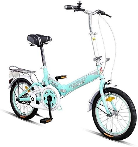 Plegables : AJH Bicicleta Plegable Bicicleta Bicicleta Plegable portátil de Bicicletas de una Velocidad de Bicicletas