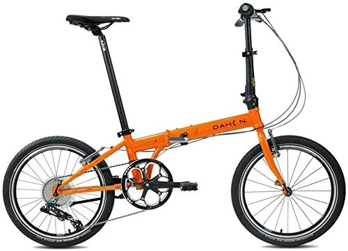 Plegables : AJH Las Bicicletas Plegables Bicicleta Plegable Desplazamiento de Frenos de Disco de 20 Pulgadas de absorción de Choque Unisex Ultraligero Bicicleta Plegable portátil