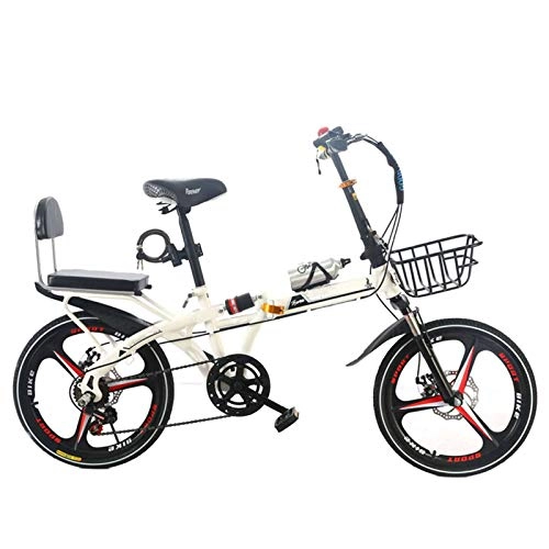 Plegables : Amortiguadores Folding Bicicleta Plegable Resistente Y Ligero Bicicleta Montaña Velocidad Variable Single Speed Bicicleta Urbana Bicicleta MTB Plegable Unisex Bicicleta De Montaña Plegable-J-20inch