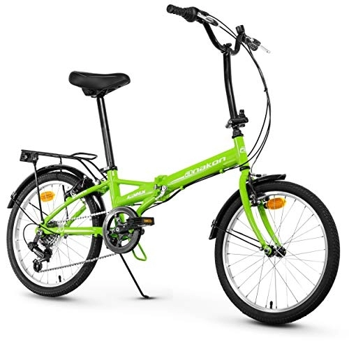 Plegables : Anakon Folding Sport Bicicleta Plegable, Adultos Unisex, Verde