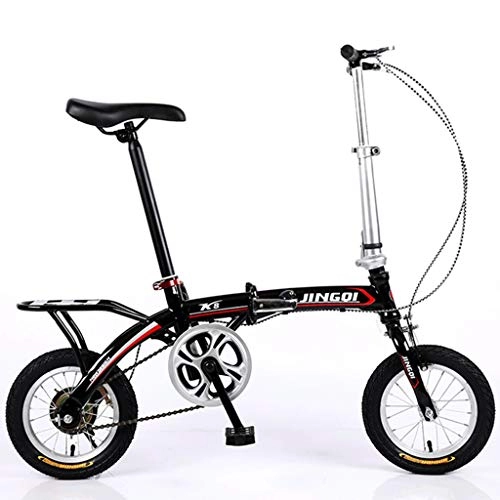 Plegables : ASYKFJ Bicicleta Plegable Mini Bicicleta Plegable Ultra Ligero portátil de una Sola Velocidad Bicicleta pequeña for el Estudiante Adulto