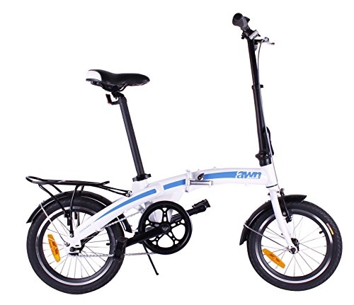 Plegables : AWN Bicicleta plegable de 16 pulgadas de aluminio 1 velocidad
