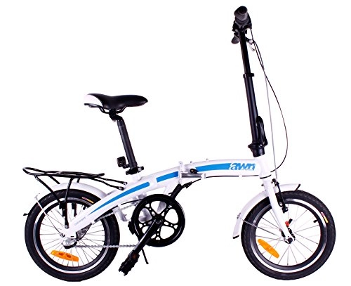 Plegables : AWN Bicicleta Plegable de 16 Pulgadas de Aluminio 15kg