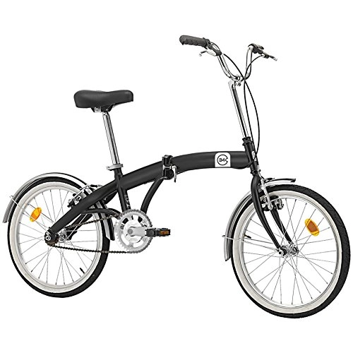 Plegables : B4C 1453349 - Bicicleta Plegable para Coche, Alta tensión, 58 x 89 x 31 cm, Color Negro Mate