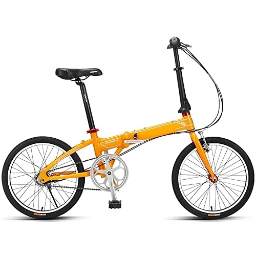 Plegables : Bananaww 20 Pulgadas Bicicleta Plegable Adulto, Bici Plegable Estructura de Acero con Alto Contenido de Carbono, Bici Plegable Urbana 7 velocidades, Bicicletas de Ciudad para Adultos