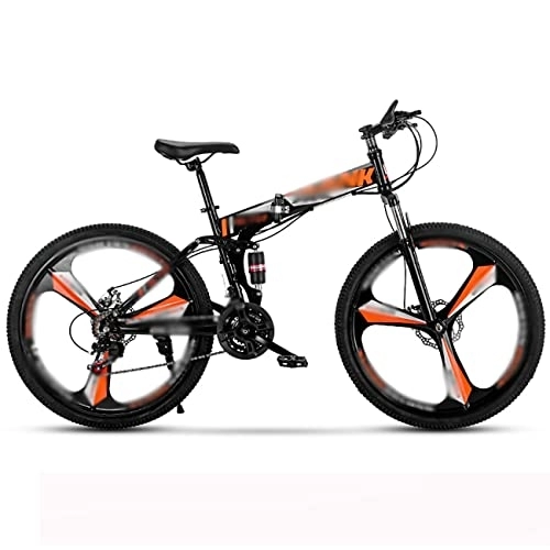 Plegables : BEAUTYMIRROR Bicicleta Plegable Foldable Bicycle con Marco De Acero De Alto Carbono De 24 Pulgadas Adecuado para Bicicletas De Ciudad para Adultos Mujeres Hombres Y Jóvenes, A