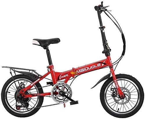 Plegables : Bicicleta Bicicletas 7-8-10-15 Años de Edad Bicicleta Plegable de niños en Edad Escolar Niño de 16 Pulgadas de Bicicletas Plegables (Color : 3)