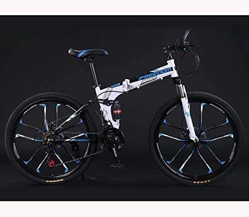 Plegables : Bicicleta de carretera de la ciudad de cercanas, Montaa de adulto plegable Adolescentes for bicicleta, de aluminio de aleacin de magnesio de ruedas dobles Suspension MTB de bicicletas, C, 26 pulgad