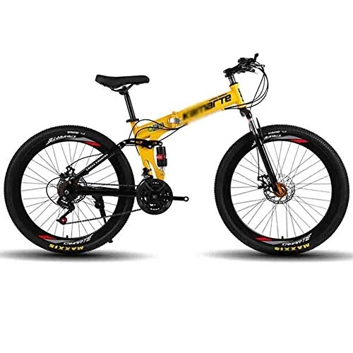 Plegables : Bicicleta de montaña Bicicleta MTB de adultos plegable bicicleta de montaña carretera bicicletas plegables for hombres y mujeres de 26 pulgadas ruedas ajustables velocidad doble freno de disco