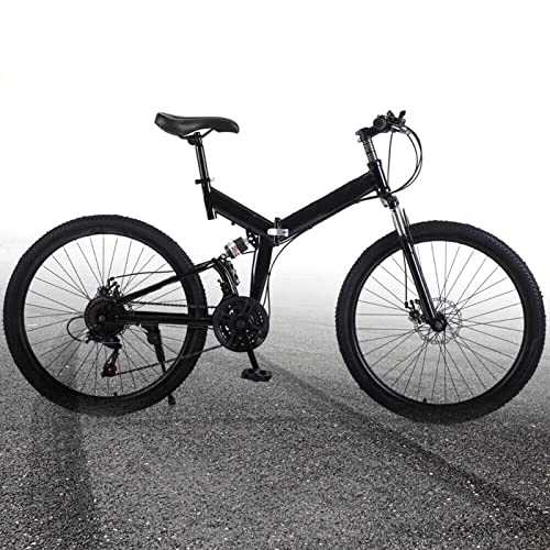 Plegables : Bicicleta de montaña de 26 pulgadas para hombre, suspensión completa, bicicleta plegable con cambio de 21 velocidades, bicicleta para hombre, bicicletas con frenos de disco dobles