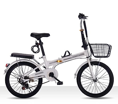 Plegables : Bicicleta de montaña plegable, bicicleta plegable para adultos, bicicleta de montaña de acero con alto contenido de carbono de 6 velocidades, bicicleta urbana fácil de plegar, altura ajustable para ho