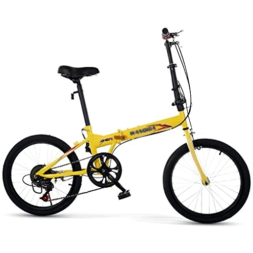 Plegables : Bicicleta para niños Bicicleta Plegable de 16 / 20 " Bicicleta de Ciudad, Guardabarros Delantero y Trasero Aluminio de 6 Velocidades Easy con Freno de Disco Doble para Adultos Mujeres Hombres