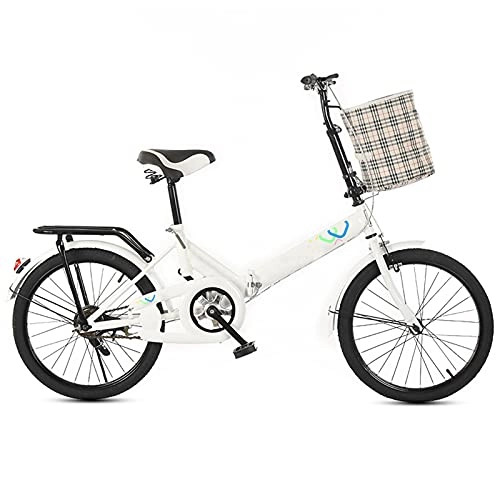 Plegables : Bicicleta Plegable 20 Pulgadas de 6 velocidades, Freno De Disco Delantero Y Trasero，Unisex