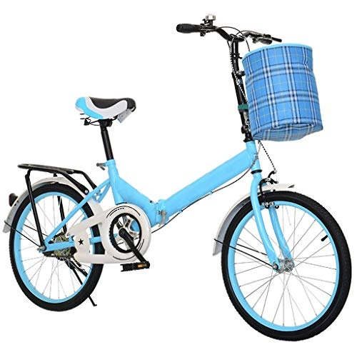 Plegables : Bicicleta Plegable Adulto , For Mujer For Hombre De La Bicicleta, Bicicleta Plegable De 20 Pulgadas, Bicicletas Ultra-luz Portátil For Adultos Con Cesta De La Bicicleta, Motos Pequeñas For Las Mujeres