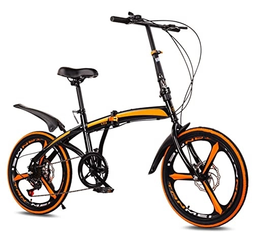 Plegables : Bicicleta Plegable Bicicleta Plegable Bicicleta De Ciudad Bicicleta Plegable Portátil Ultra Ligera Bicicletas De Ciudad De Estilo Retro Bicicleta De Trekking A, 16 Inches