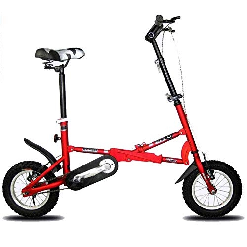 Plegables : Bicicleta Plegable Coche Plegable 12 Pulgadas V Velocidad De Frenado Bicicleta Hombre Y Mujer Bicicleta para Niños Mini Bicicleta Plegable Metro Bus Bicicleta Portátil Red