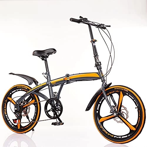 Plegables : Bicicleta Plegable de 20 Pulgadas 6 Velocidad Bici de montaña Adulto Estudiante Carreras para Hombres Mujeres-Estudiantes y viajeros urbanos, C