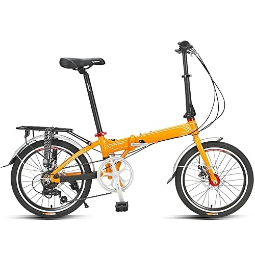Plegables : Bicicleta plegable de 20 pulgadas, bicicleta de ciudad plegable, cómoda, móvil, portátil, compacta, ligera, acabado de 7 velocidades, gran bicicleta plegable con suspensión para hombres, mujeres, estu