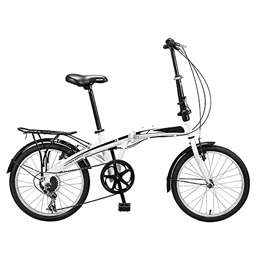 Plegables : Bicicleta Plegable de Ciudad, Shimano 7 desviadores, Sistema de Plegado, Bicicletas Plegables de 20 Pulgadas, portátil, Ligera, para Viajes en la Ciudad, Ejercicio para Adultos, Hombres y Mujeres
