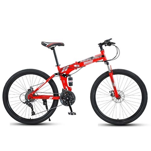 Plegables : Bicicleta plegable de velocidad variable bicicleta de montaña con absorción de impactos de 24 pulgadas bicicleta para adultos bicicleta para estudiantes masculinos y femeninos bicicleta estable y du