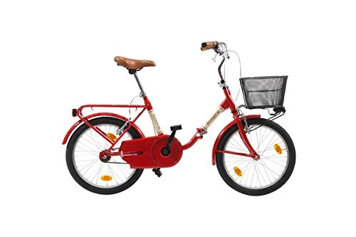 Plegables : Bicicleta plegable Folding Via Veneto Monovelocidad Rojo