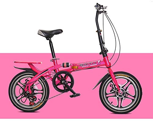 Plegables : Bicicleta Plegable, Herramienta de Transporte de 16 Pulgadas para Trabajo y Salidas Escolares, Bicicletas de Uso General para Adultos, Hombres, Mujeres y niños