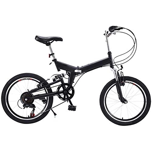 Plegables : Bicicleta Plegable MTB Urbana Adulto, Bikes Bicicleta Plegable Mountain 20 Pulgadas Transmisión RS35 / Horquilla Amortiguadora / Customizable Logo Amortiguador Portátil Bike Plegable A, 20 Inches