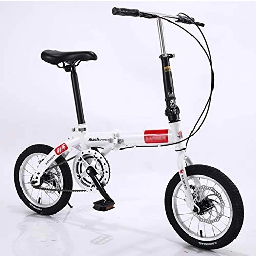 Plegables : Bicicleta Plegable para Adultos de 5 Velocidades, Frenos de Disco Dobles Ligeros, Bicicletas Antideslizantes para Hombres, Mujeres, Estudiantes, Trabajadores de Oficina (Altura Adecuada: 125-175cm)