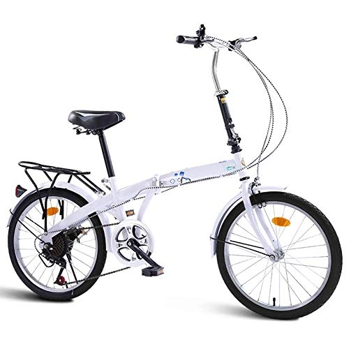 Plegables : Bicicletas Deportes de Ocio del Viajero, de 20 Pulgadas Niños Niñas Bicicletas Plegables, 7 Speed ​​Bike Niño Jóvenes, Adultos de la Bicicleta Plegable