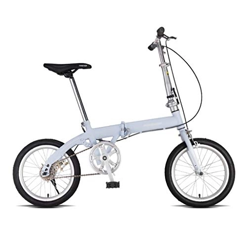 Plegables : Bicicletas Plegable Velocidad Variable 20 Pulgadas Porttil Ultraligera For Adultos Estudiante De 16 Pulgadas (Color : Blue, Size : 20 Inches)