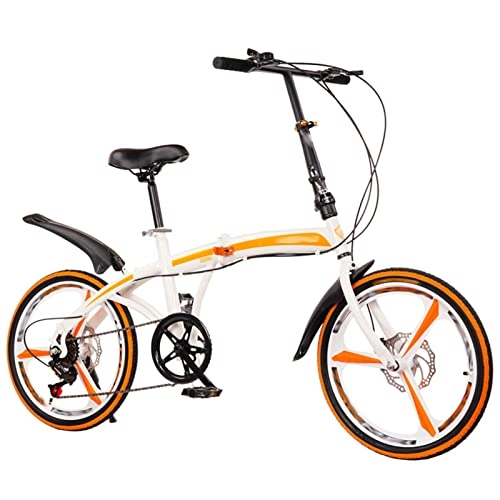 Plegables : Bicicletas Plegables Bicicleta Plegable de Ciudad Portátil Bicicleta de Freno de Disco Doble de Velocidad Variable de 20 Pulgadas Bicicleta de Una Rueda para Montar al Aire Libre para Adultos