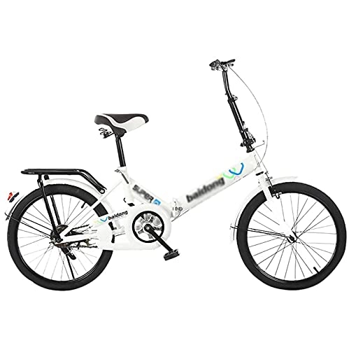 Plegables : Bicicletas Plegables Mini portátil de 20 Pulgadas para Estudiantes Confort Rueda de Velocidad para Hombres Mujeres Ligero Plegable Informal Amortiguación absorción de Impactos