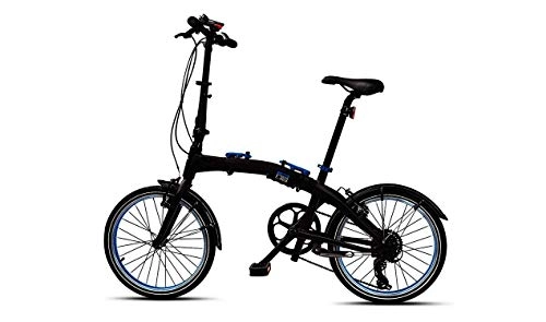 Plegables : BMW Original Folding Bike - Bicicleta plegable, color negro y azul