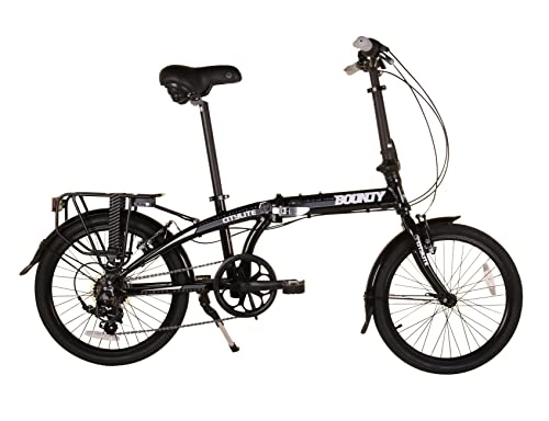 Plegables : Bounty AZ20CEU Citylite Bicicleta Plegable, Negro