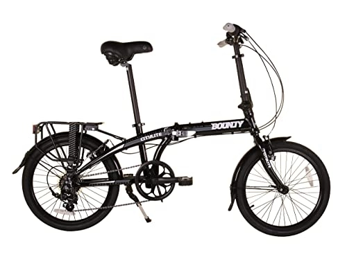 Plegables : Bounty Citylite Bicicleta Plegable | Cuadro Aluminio Ligero | 6 Velocidades Shimano con Cambios Revo | Perfecta para ir al trabajo | Bicicleta Plegable | Bicicleta Adulto