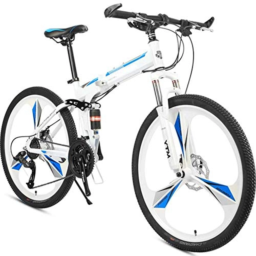 Plegables : Bove Amortiguadores Bicicleta MTB Plegable 26 Inch Bicicleta De Montaña Plegable Resistente Y Ligero Folding Bicicleta Plegable Bicicleta De Montaña Unisex-24Velocidades-C