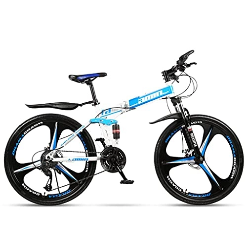 Plegables : CCLLA Bicicleta Plegable 26 Pulgadas Bicicleta de montaña de Velocidad Variable Bicicleta Plegable Sistema de absorción de Impactos Doble para Mujeres y Hombres Bicicletas Deportivas al Aire Libre