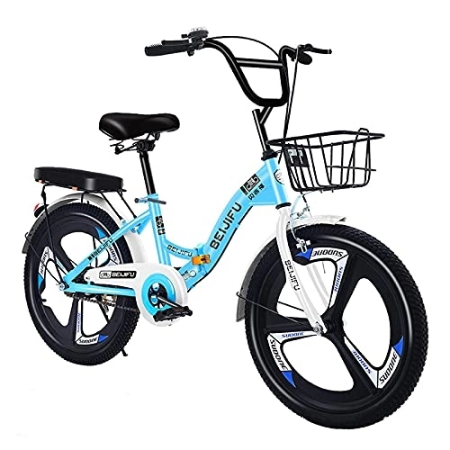 Plegables : CHHD Bicicleta para Adultos 16 / 18 / 20 / 22 Pulgadas Bicicletas Plegables para Hombres y Mujeres, Marco de Acero al Carbono