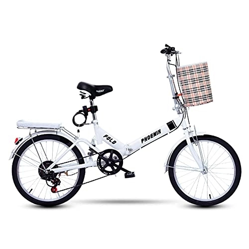 Plegables : CHHD Bicicleta Plegable Mini Bicicleta Plegable de Ciudad Ligera, Bicicleta de suspensión compacta de 20 Pulgadas para Hombres y Mujeres Adultos, Adolescentes, Estudiantes, oficinistas,