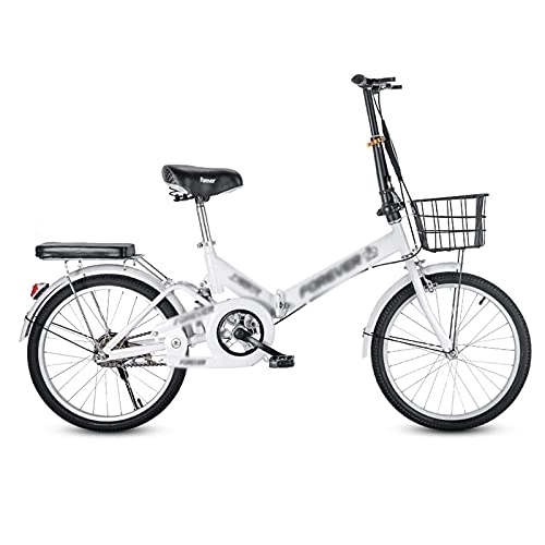 Plegables : CHHD Bicicleta Plegable para Adultos, Ruedas de 20 Pulgadas, portaequipajes Trasero