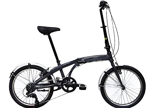 Plegables : CLOOT Bicicletas Plegables Iconic Lux 6v, Rueda 20 Gris (Talla Unica hasta 1.83)