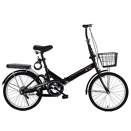Plegables : COKECO Bicicleta Plegable Bikes 20 Pulgadas, Adultos Plegado Rápido Desplazamientos Urbanos Ultraligero Portátil Transmisión De 6 Velocidades con Asiento para Niños Apto para Todo Terreno