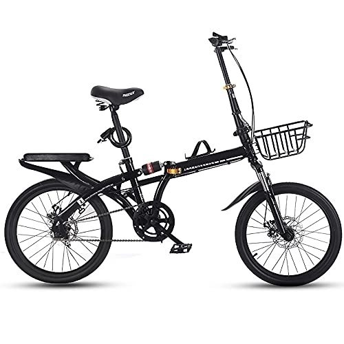 Plegables : COKECO Bicicleta Plegable Bikes, 20 Pulgadas Bicicleta De Cercanías Urbana Portátil Ultraligera para Adultos De 7 Velocidades con Doble Absorción De Impactos, Carga Máxima De 160 KG