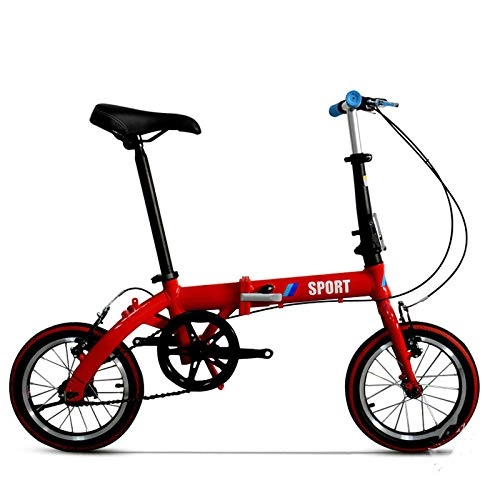 Plegables : Comooc Bicicleta Plegable de 14 Pulgadas Aleacin de Aluminio Bicicleta de montaña para nios Bicicleta V-Brake Bicicleta Ligera y Bicicleta Plegable rpida
