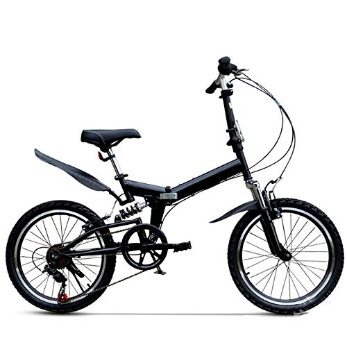Plegables : Comooc - Bicicleta plegable para adultos, bicicleta de montaña plegable, para adultos, 20 pulgadas, color negro