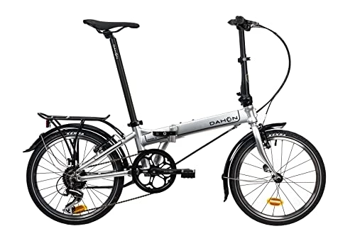 Plegables : Dahon Bicicleta Mariner D8 Plata Plegable, Adultos Unisex, Argentã, 145 / 185 cm EU